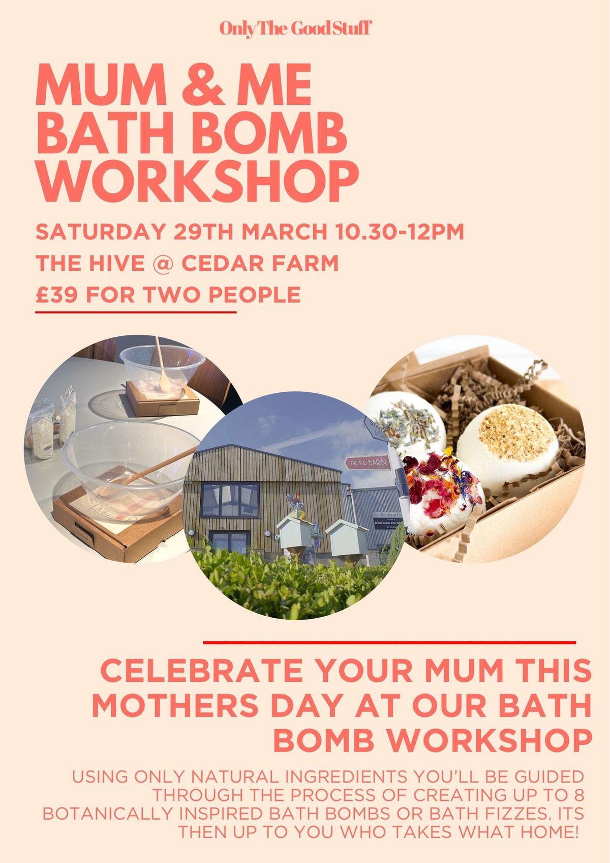 Mum & Me Bath Bomb Workshop @ Cedar Farm