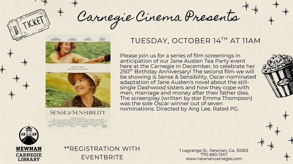 Carnegie Cinema: Sense and Sensibility