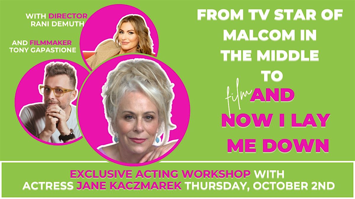 BraveMaker actors workshop with Jane Kaczmarek Thursday 10\/2 @3pm