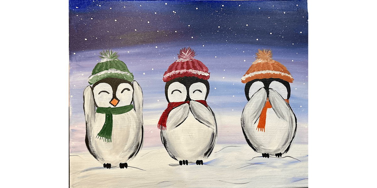 Three Wise Penguins - Paint and Sip in Chicago | Classpop!\u2122