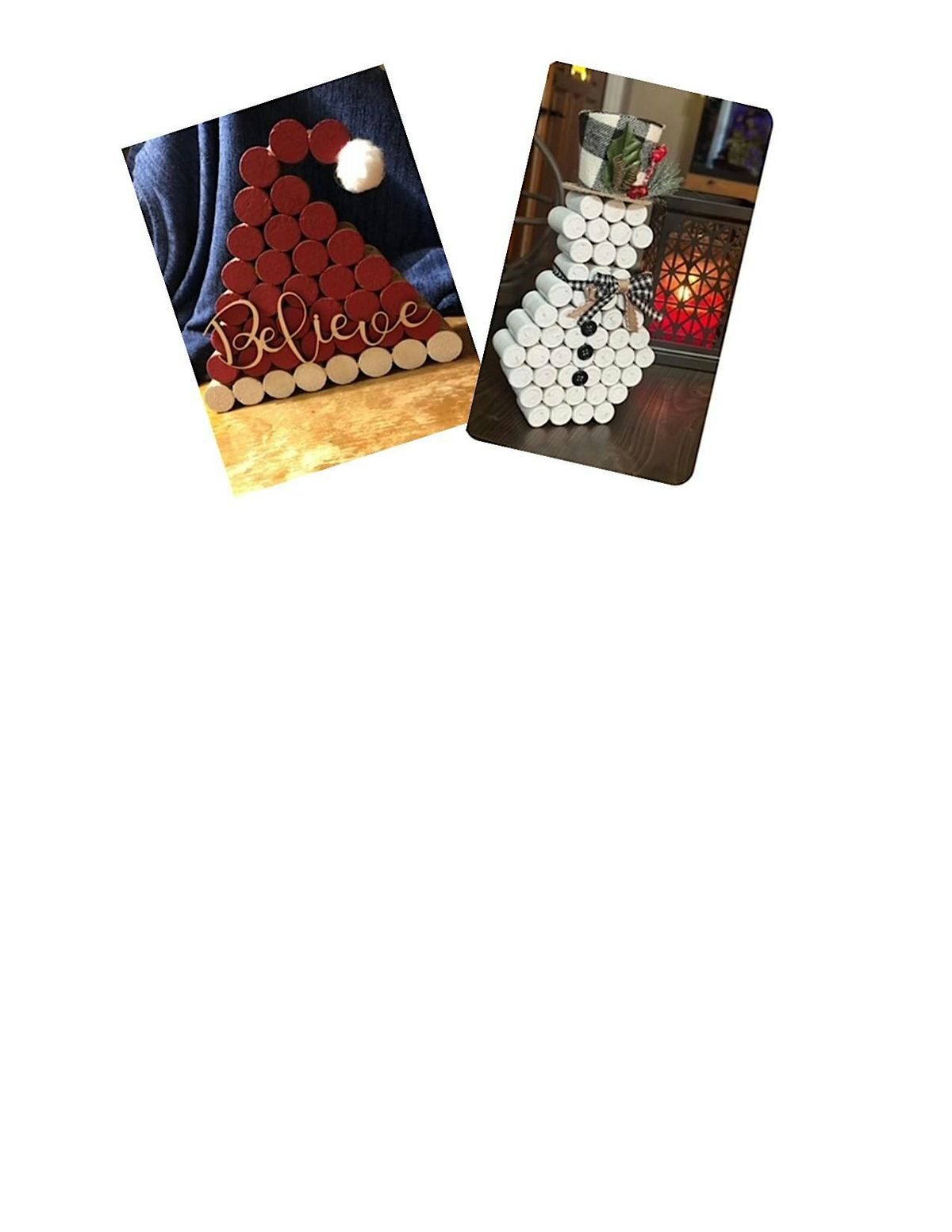 Holiday Wine Cork Decorations