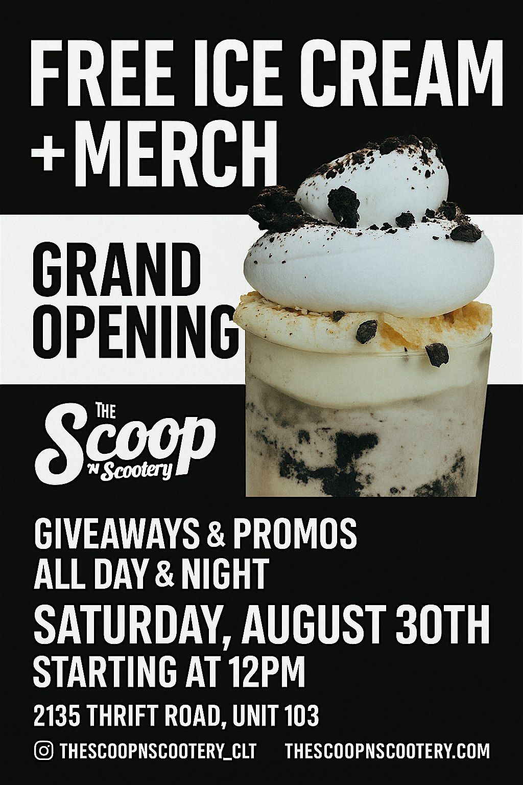The Scoop N Scootery Charlotte Grand Opening