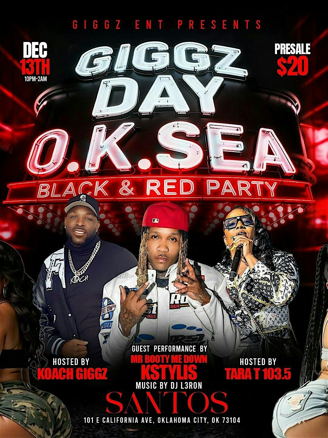 OKC BLACK AND RED PARTY (Giggz Day)