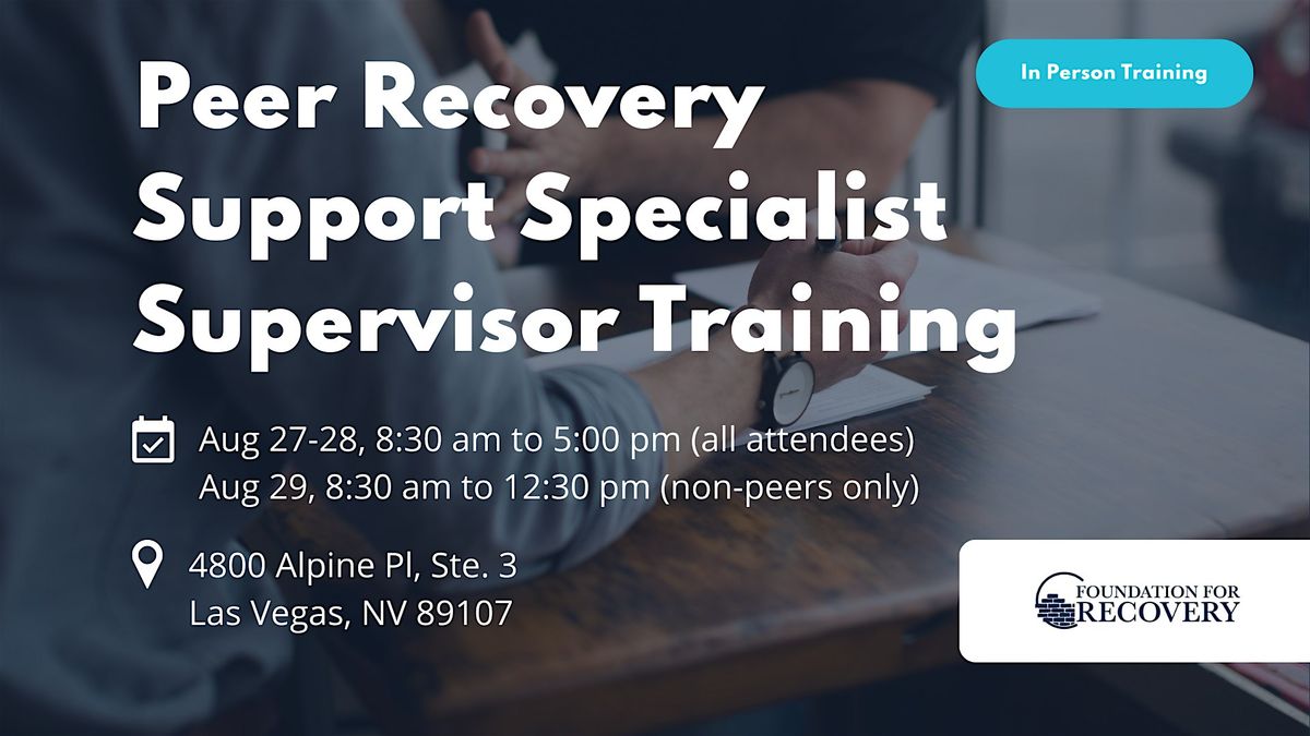 Peer Supervision Training and Certification