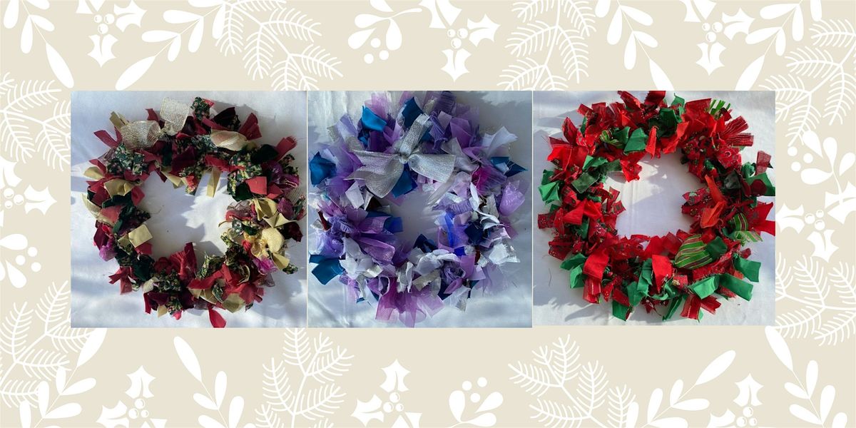 Festive Rag Wreaths with Jenni Payne - \u00a335