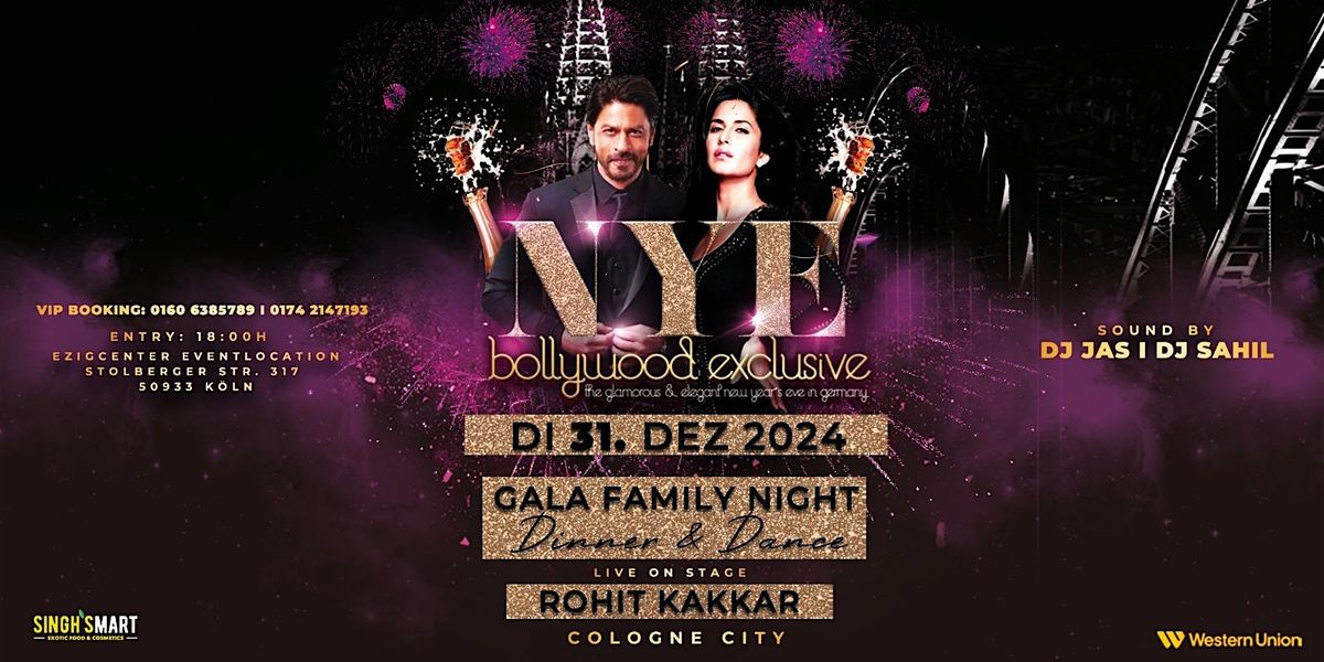 BOLLYWOOD NYE EVE - GALA FAMILY NIGHT - DINNER & DANCE INKL. AFTERSHOWPARTY