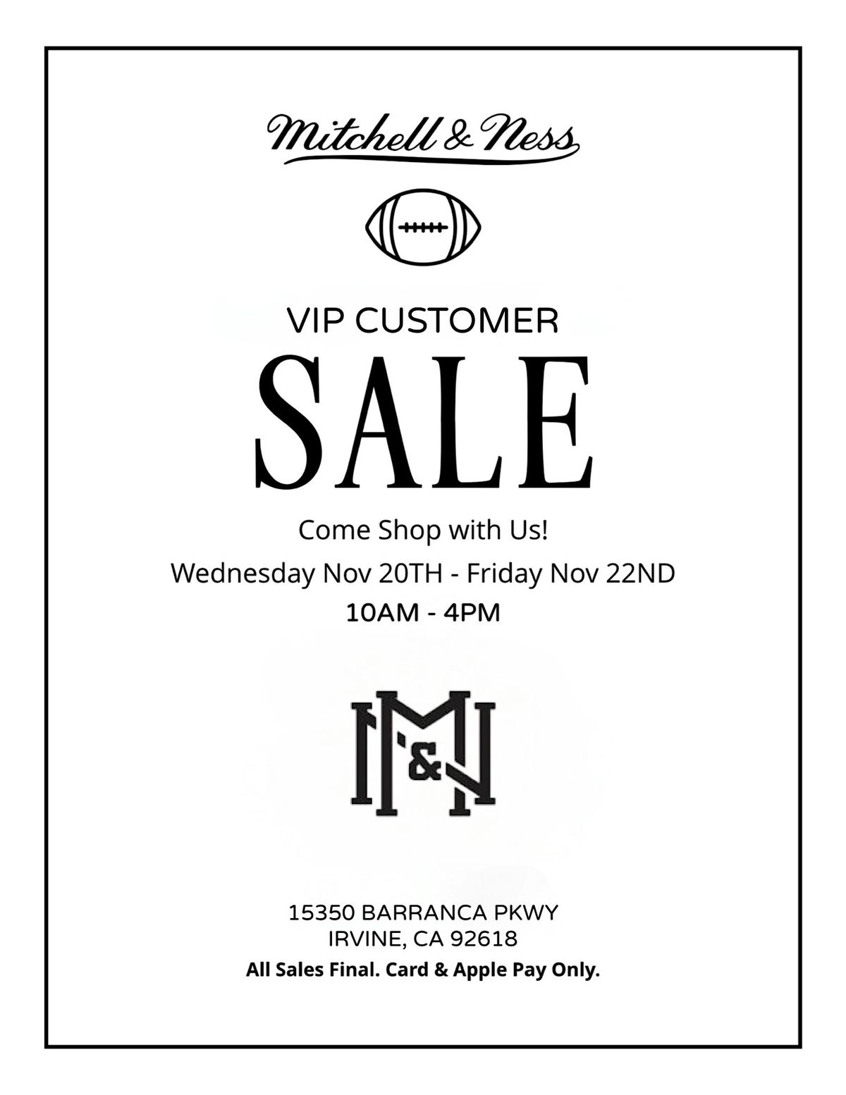 MITCHELL & NESS SALE