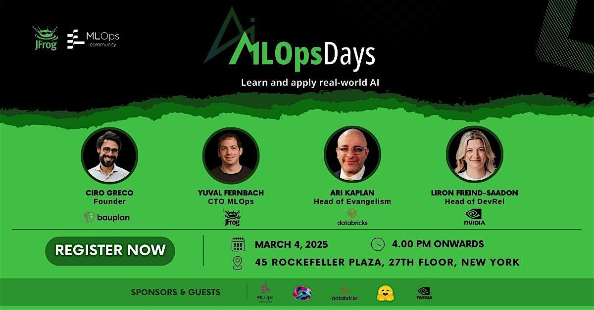 MLOps Days NYC:  AI\/ML Mega Meetup