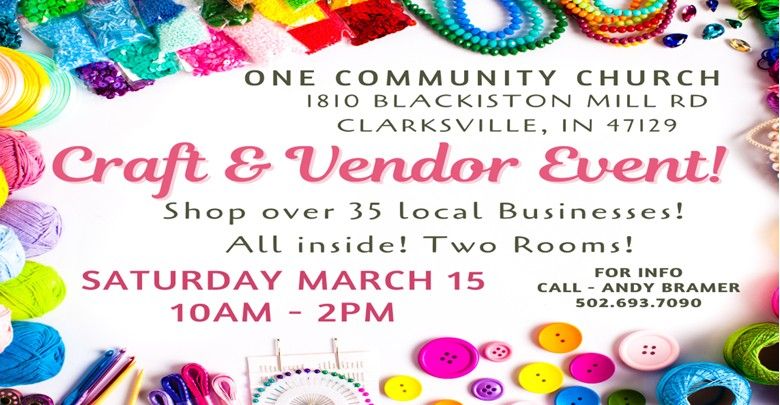 Craft & Vendor Event - One Community Church