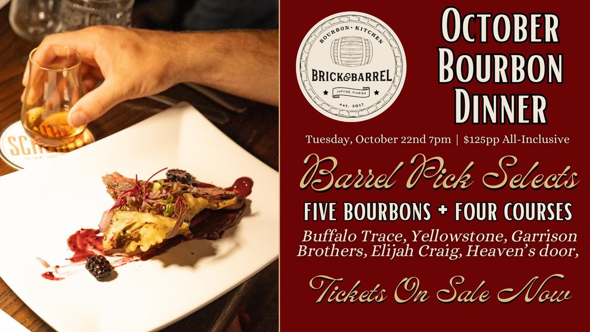 Barrel Pick Bourbon Tasting Dinner