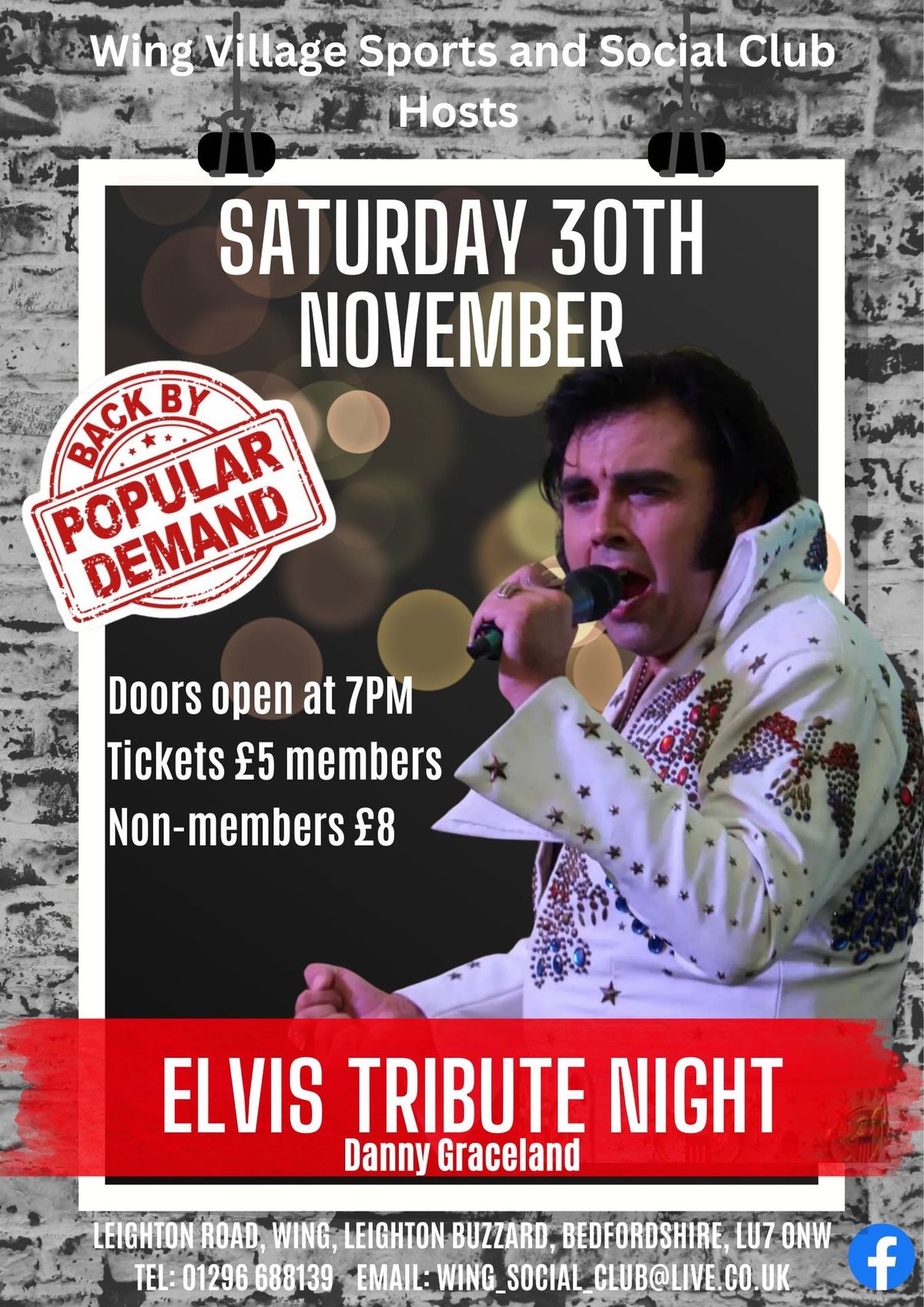 Elvis Tribute Night - Danny Graceland