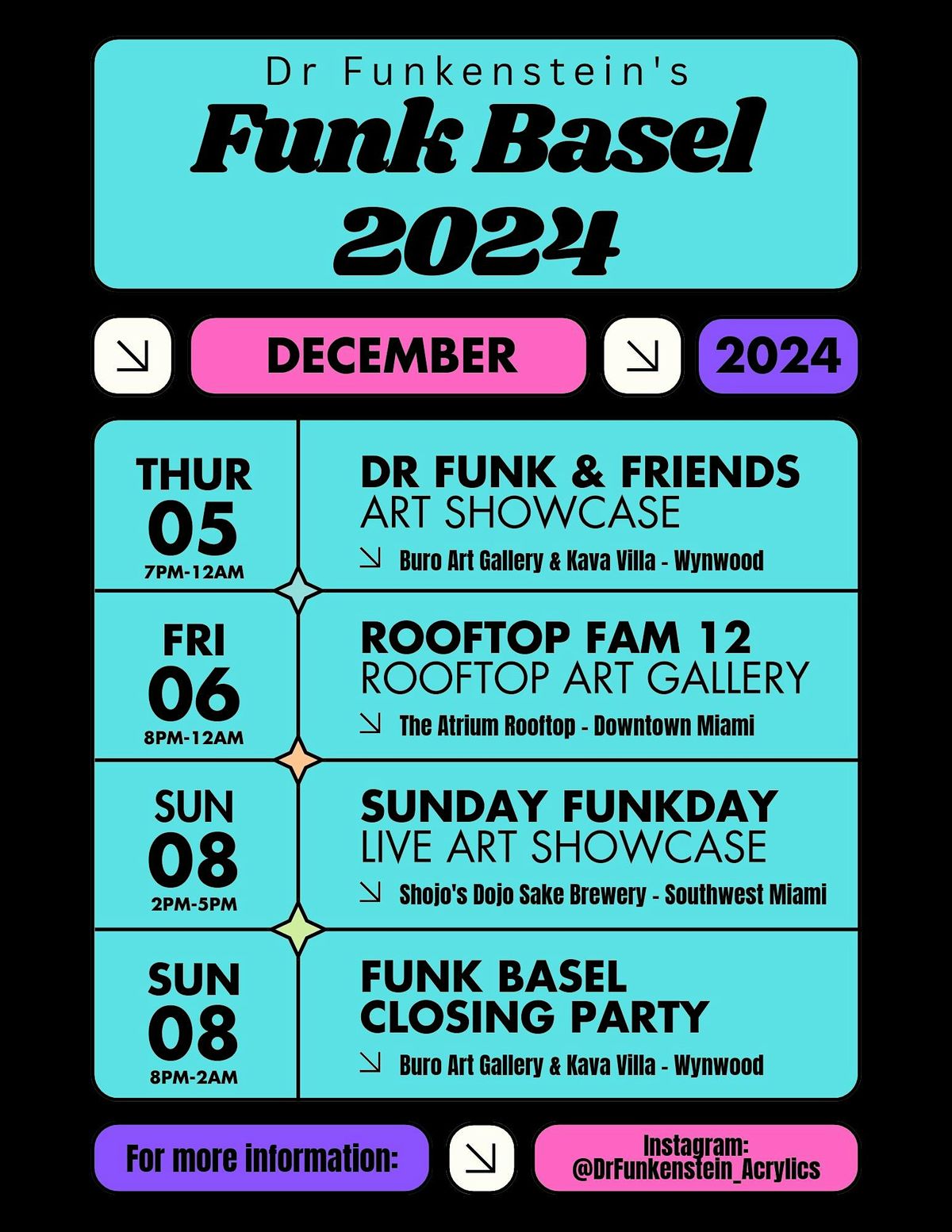 Dr Funkenstein's FUNK BASEL (Multi-Gallery Event)