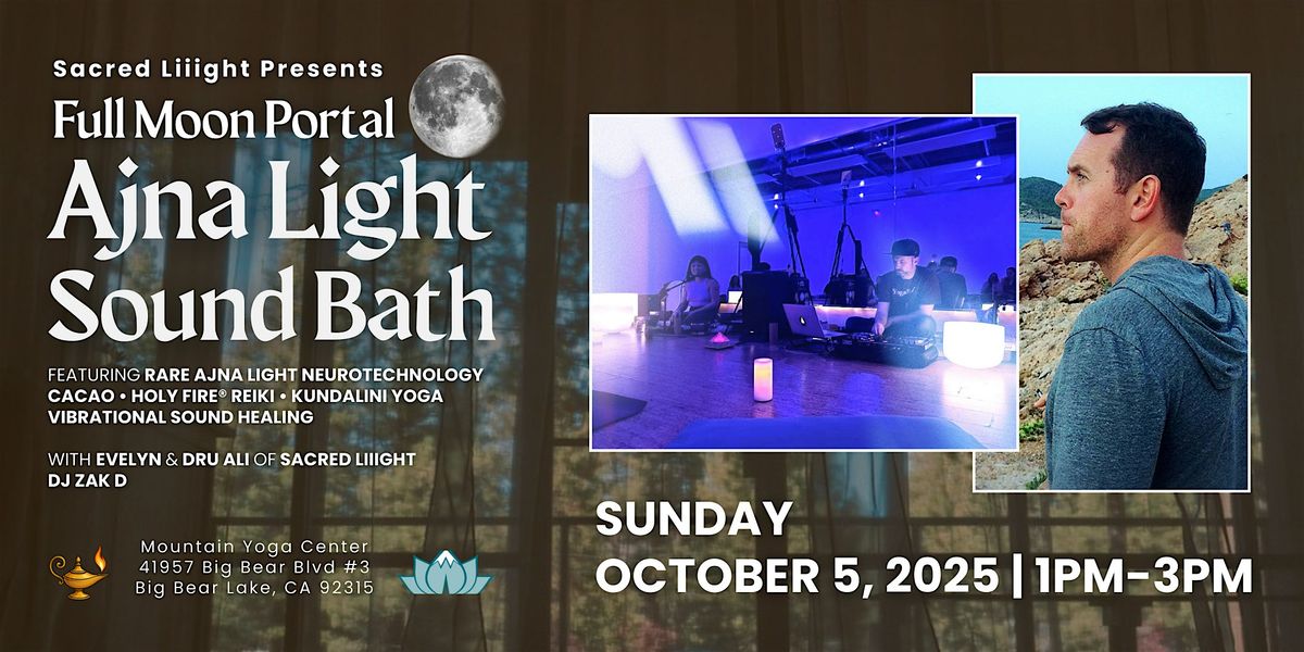 Full Moon Portal: Cacao, Ajna Light, Sound Bath
