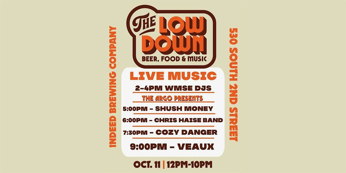 THE ARGO Presents The Low Down at Indeed Brewing Milwaukee