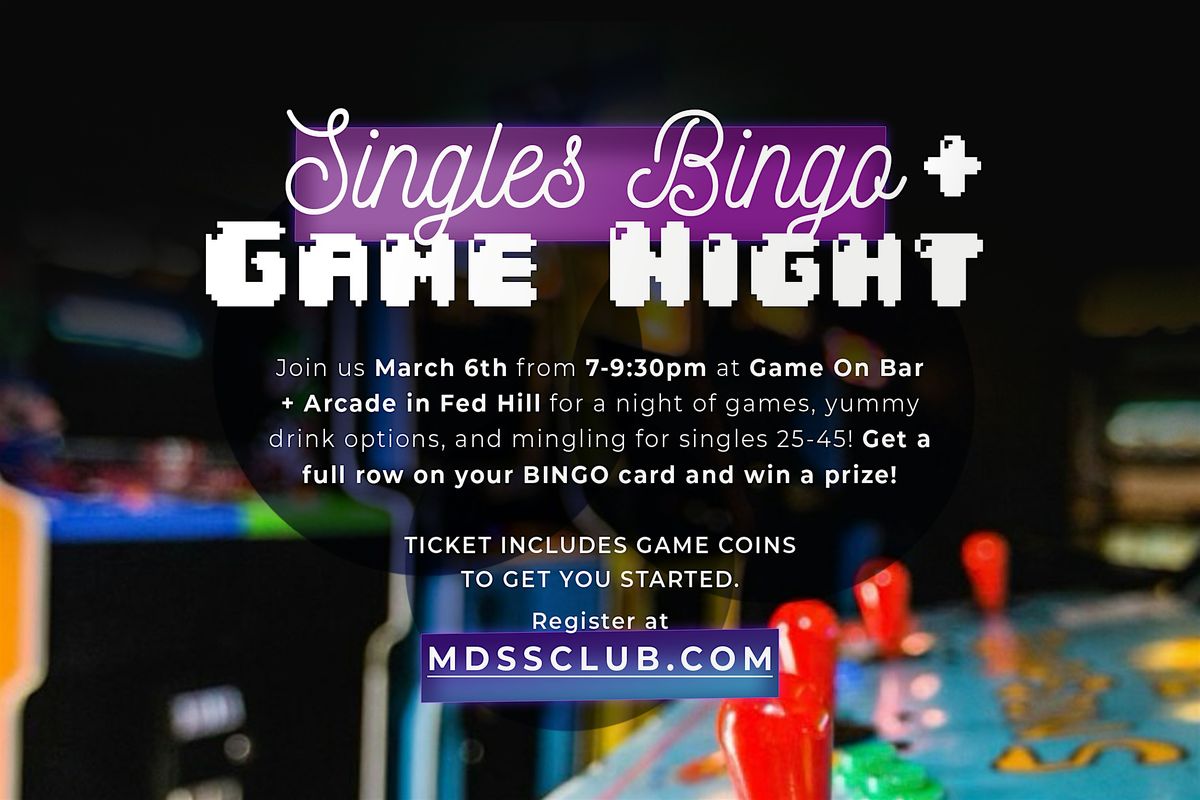 Singles Bingo + Game Night