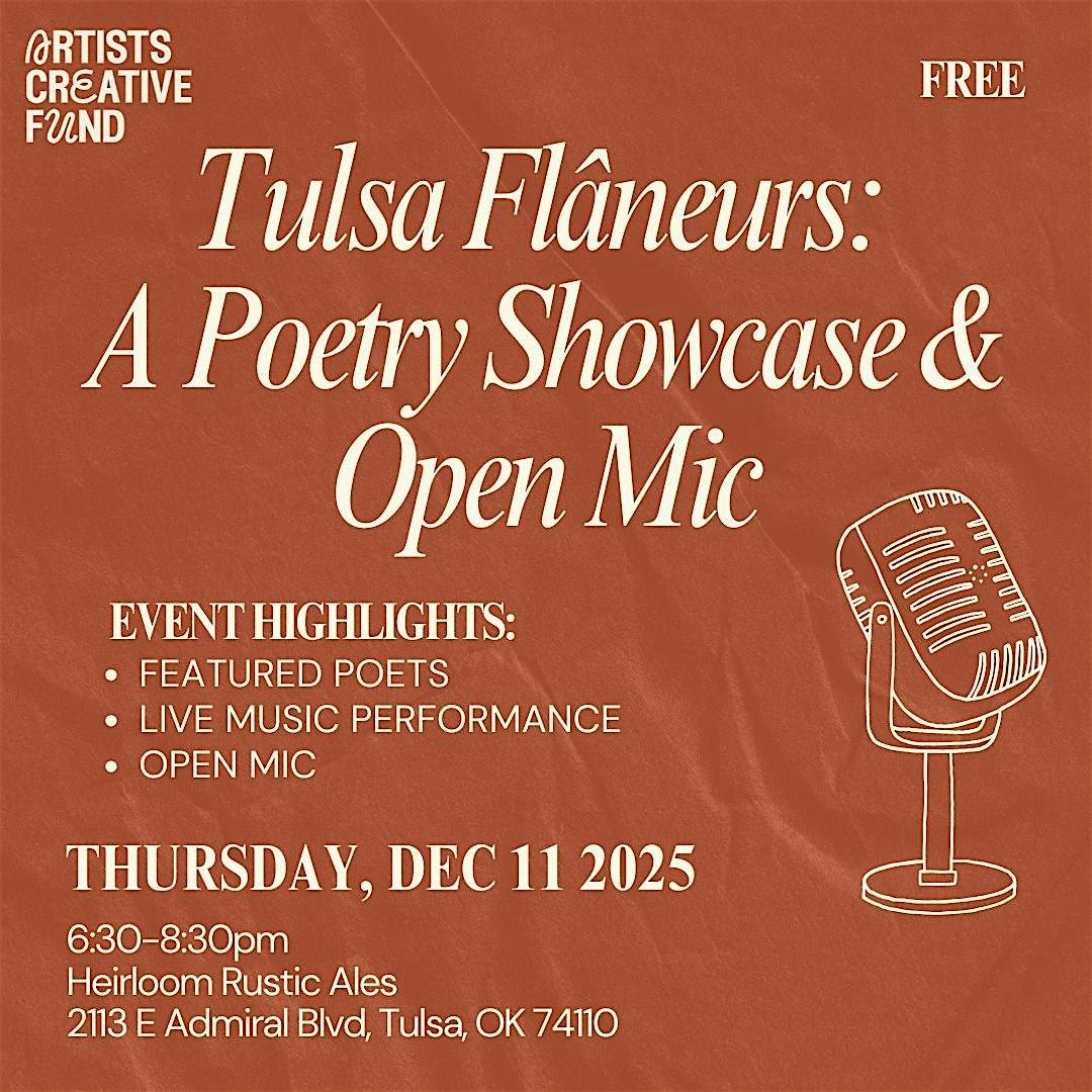 Tulsa Fla\u0302neurs: A Poetry Showcase & Open Mic