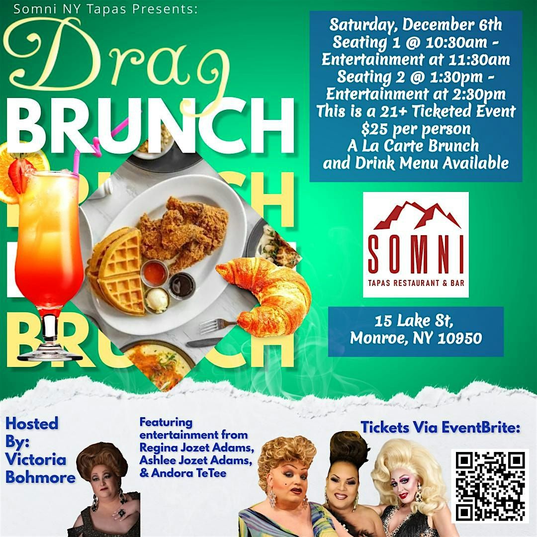 A Holiday Drag Brunch in Monroe, NY on December 6th