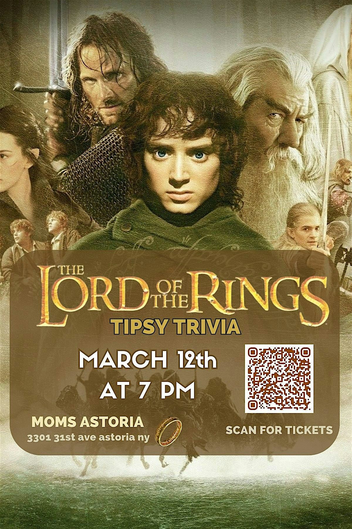 Tipsy Trivia Astoria: Lord of the Rings