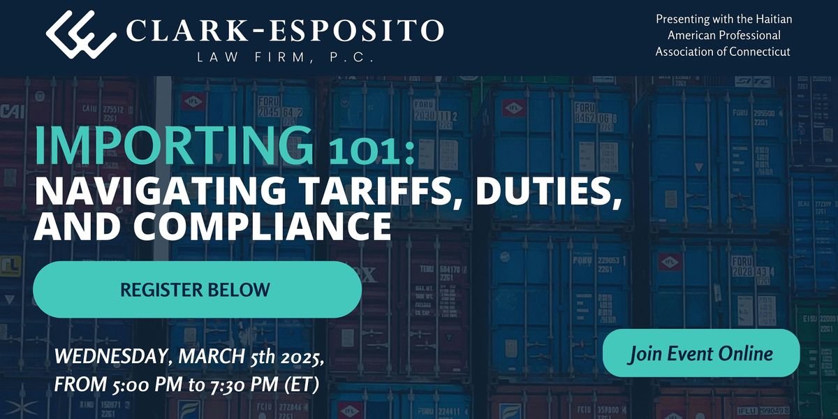 Importing 101: Navigating Tariffs, Duties, and Compliance (via Zoom)