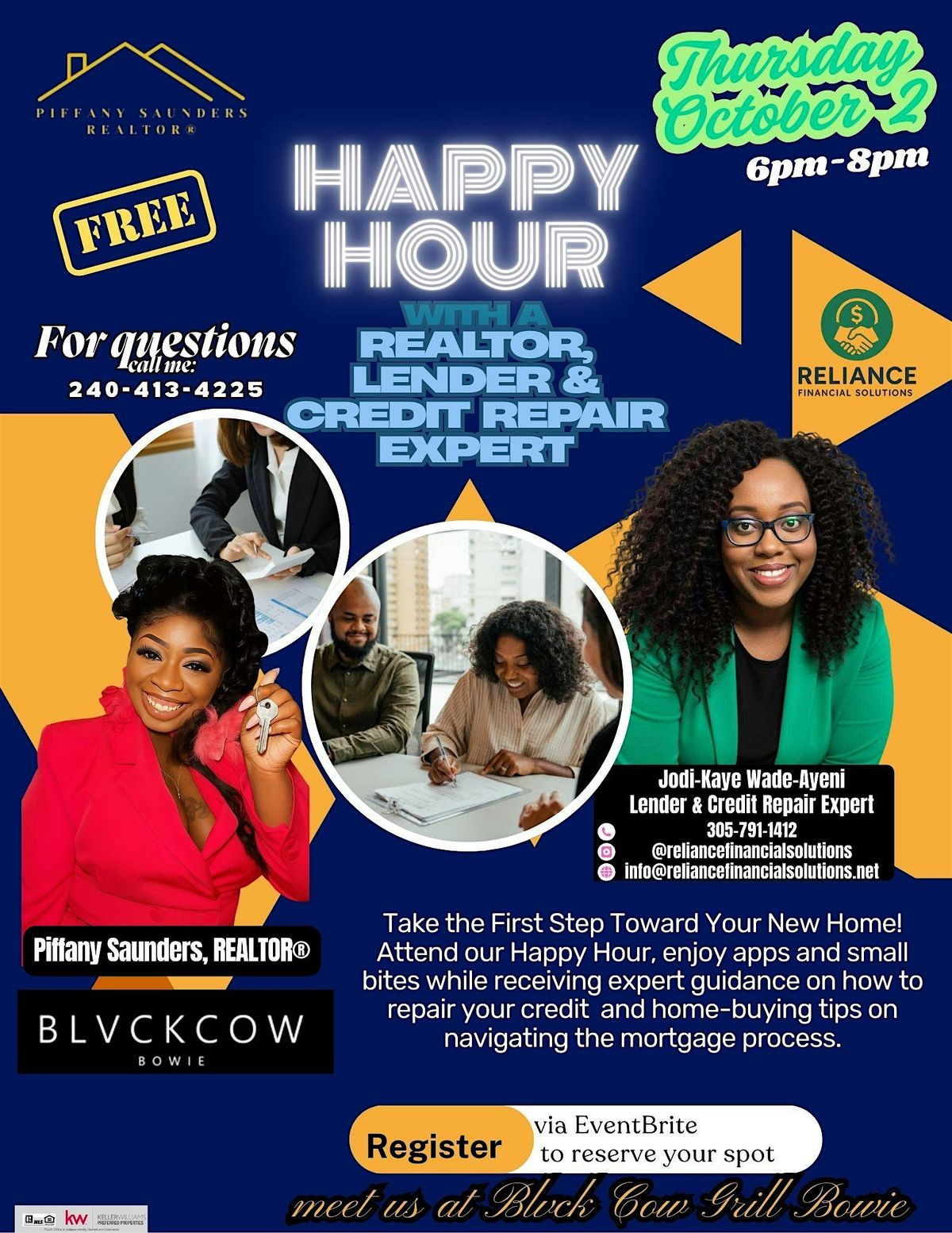Happy Hour with a REALTOR, Lender & Credit Repair Expert