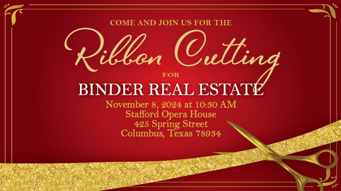 Ribbon Cutting for Binder Real Estate