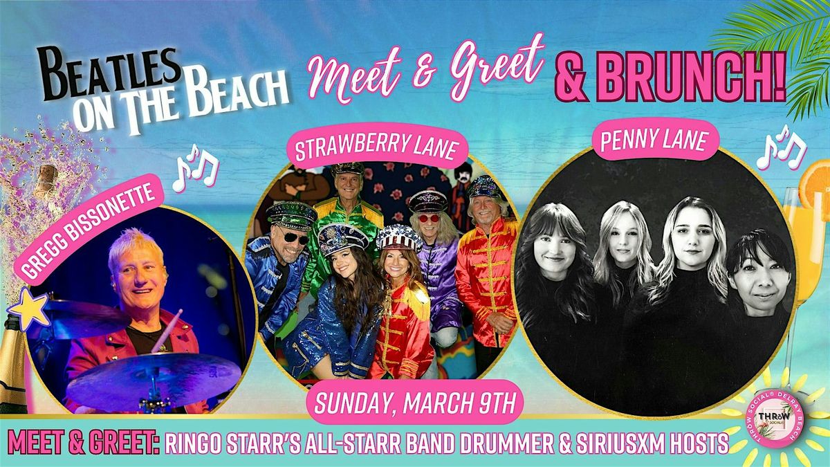 Beatles on the Beach Sunday Brunch & Tribute Bands @ THR\u014dW Social Delray!