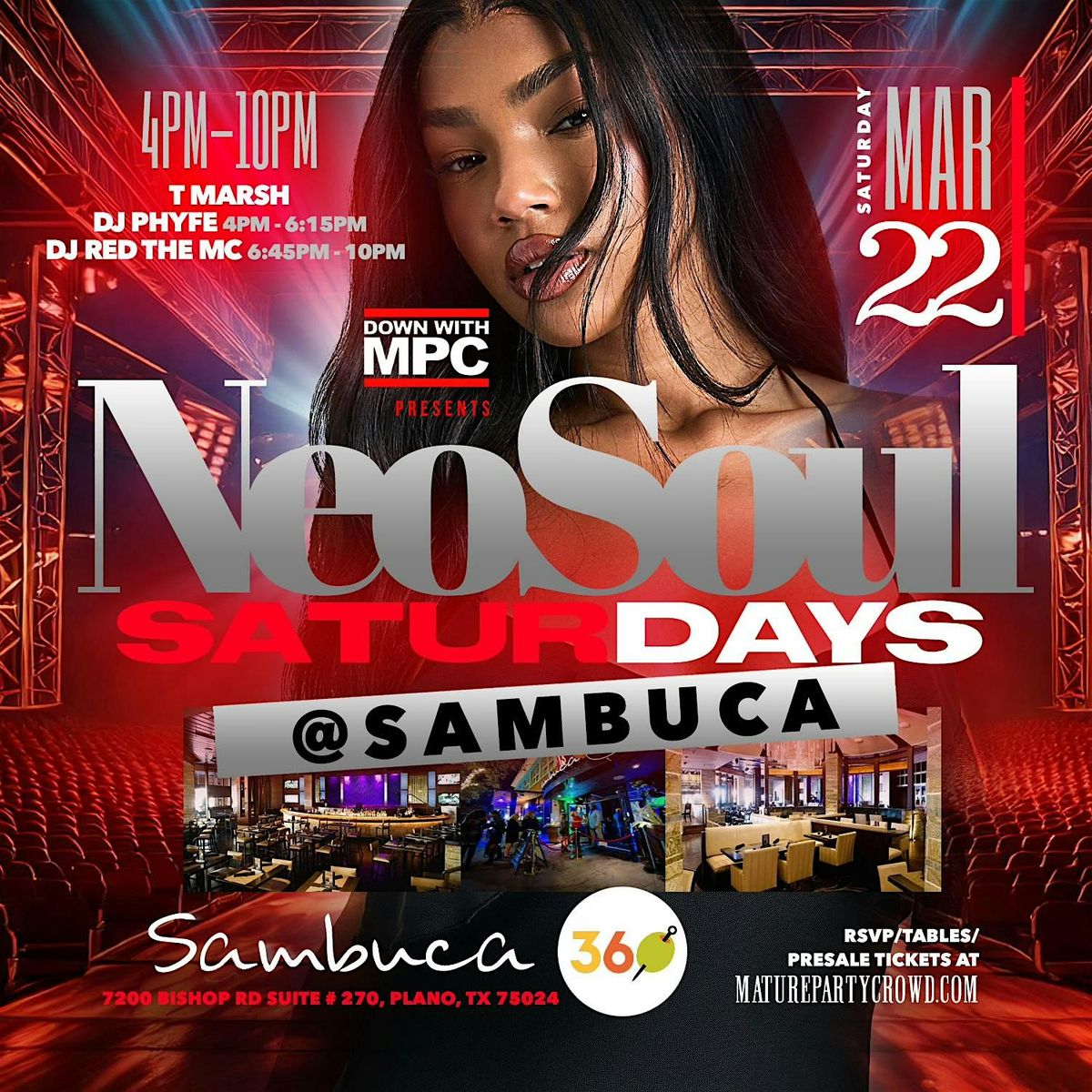 NEO SOUL "SATURDAYS" @ SAMBUCA 360