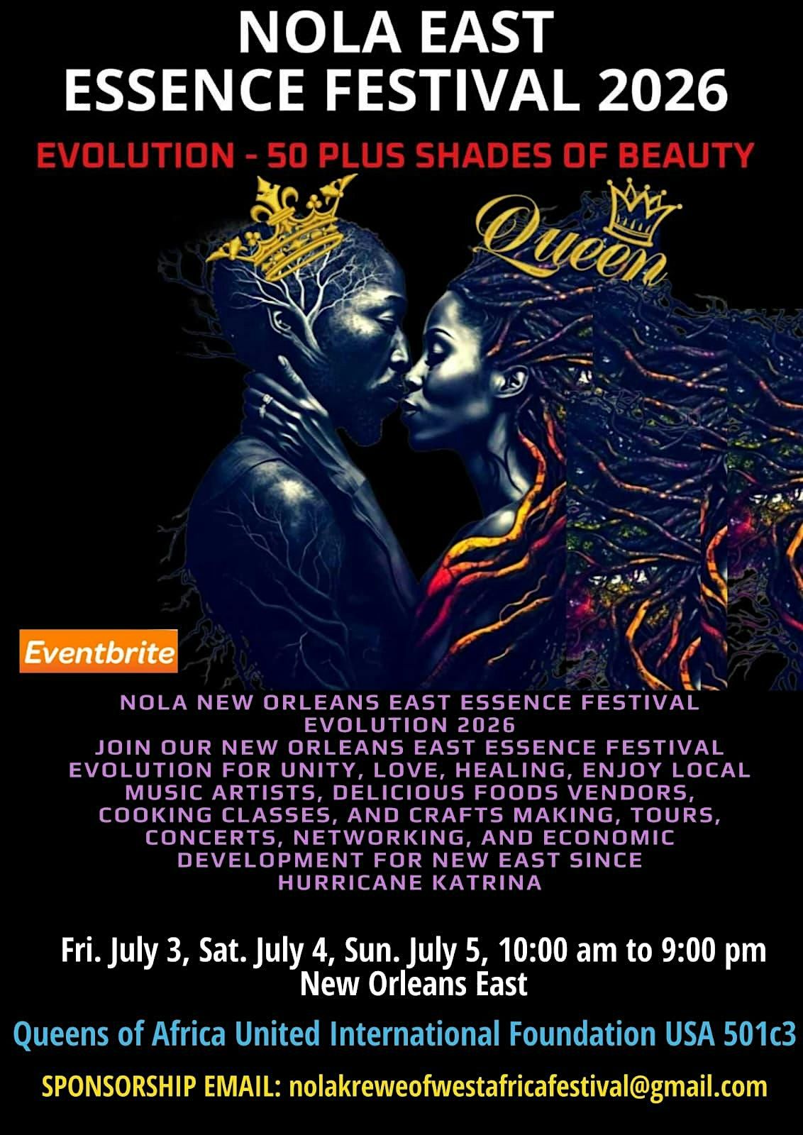 NOLA NEW ORLEANS EAST ESSENCE FESTIVAL EVOLUTION 2026