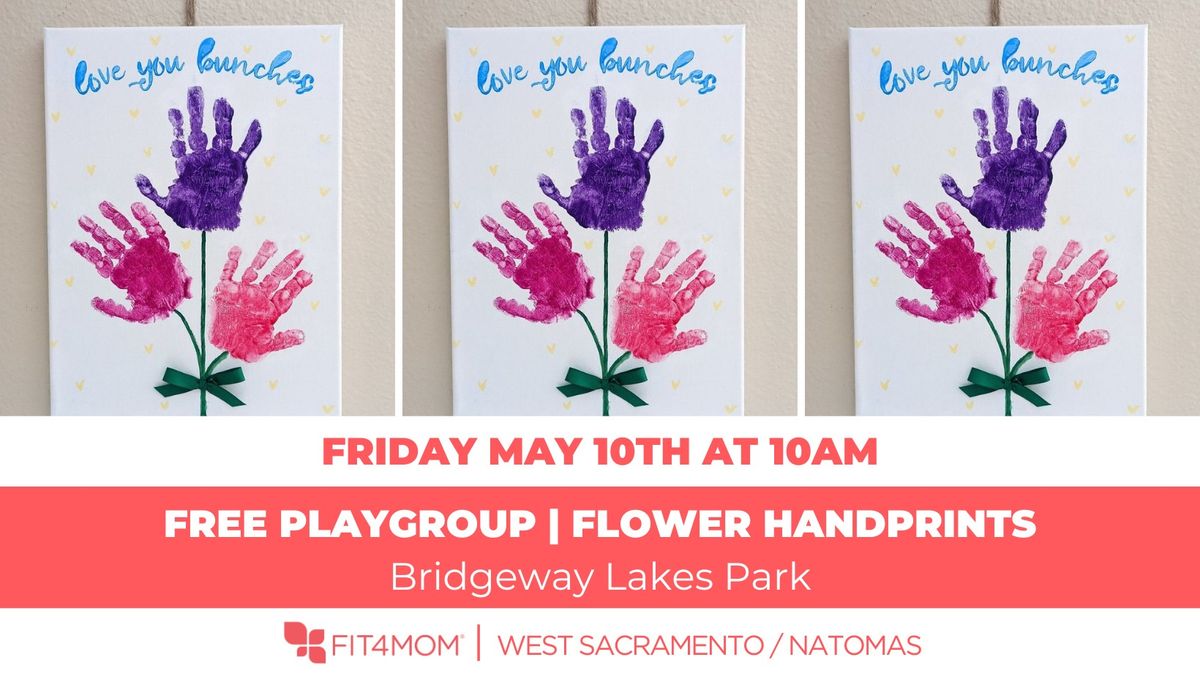 Free Playgroup | Flower Handprints