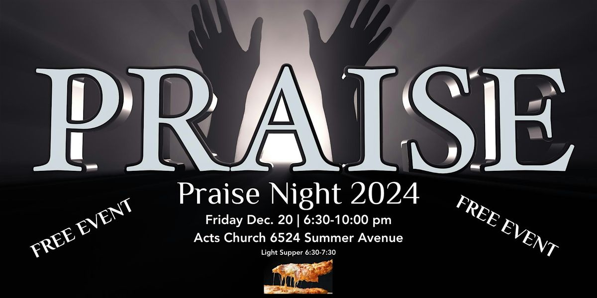 Young Adult Praise Night & Dinner