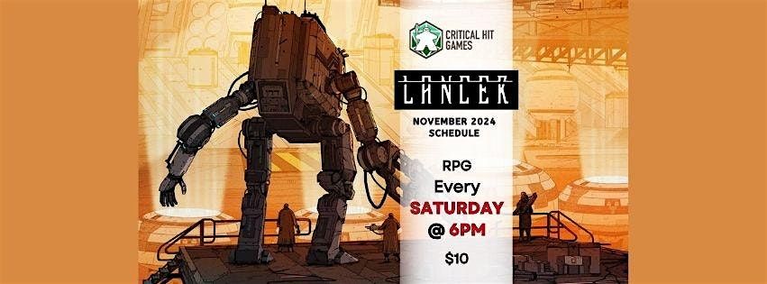 Lancer RPG Nights at Critical Hit Games