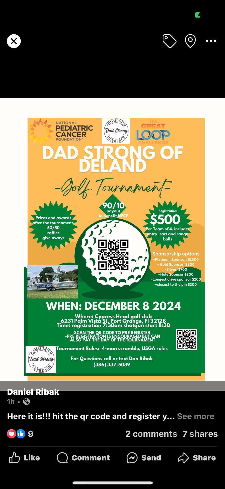 Dad Strong of Deland Golf Tournament