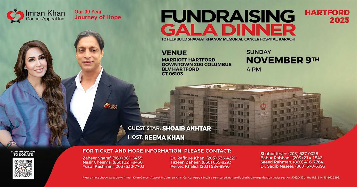 Shaukat Khanum Fundraising Gala Dinner in Hartford, USA