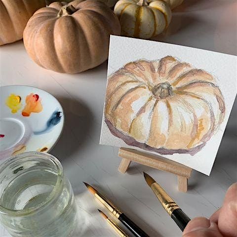 Sip & Paint Workshop: "Tiny Treasures Watercolor Pumpkins"