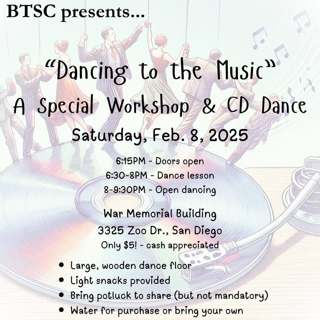 "Dancing to the Music" Special Workshop & CD Dance