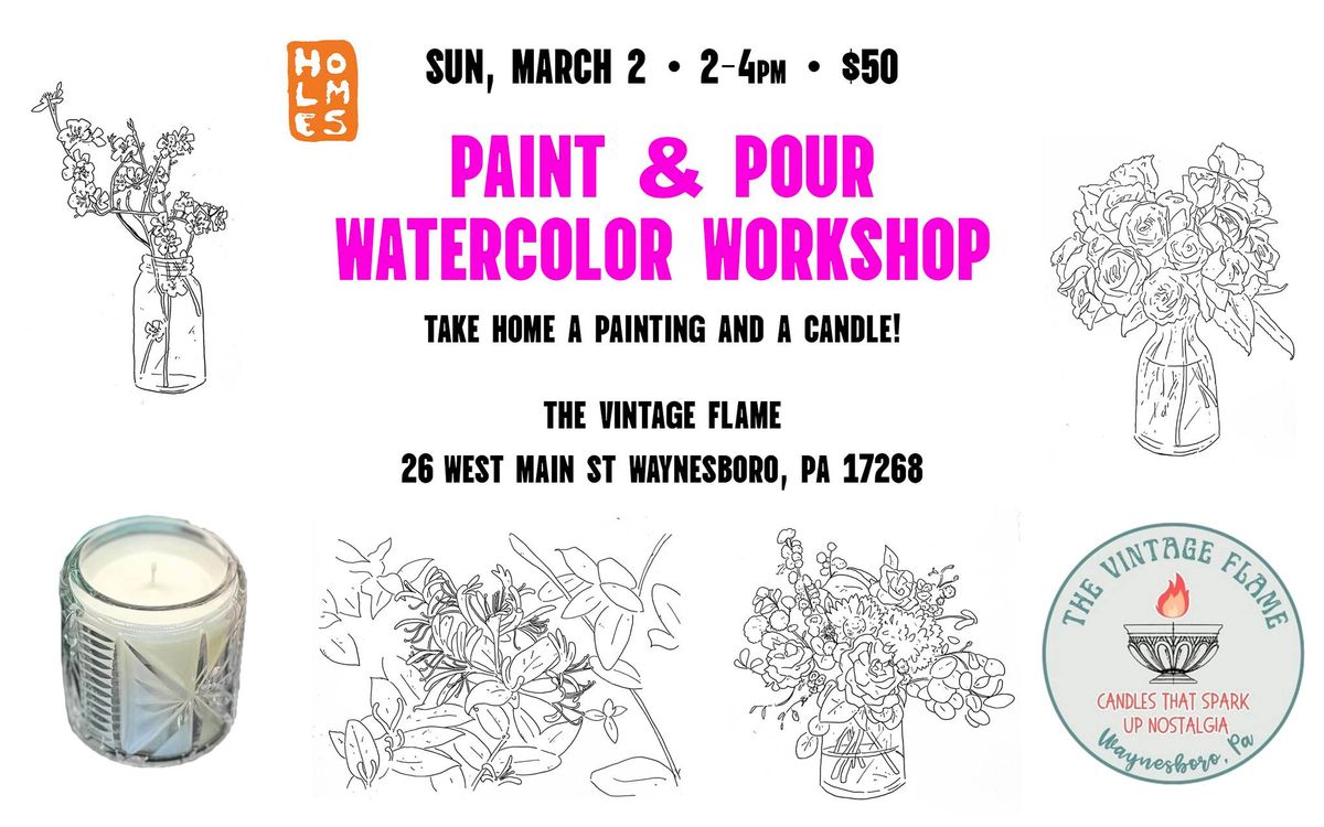 Paint & Pour at The Vintage Flame