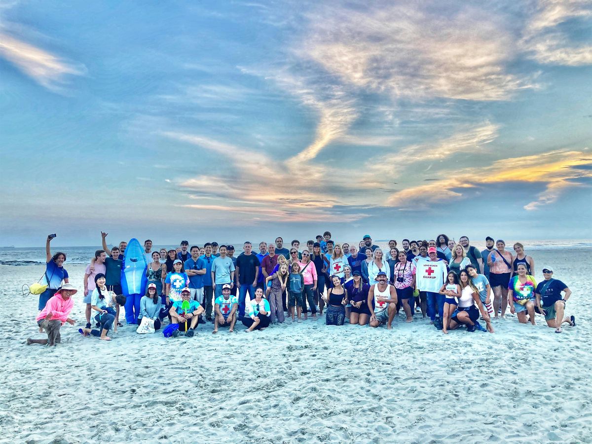 Polar Bear Plunge Beach Cleanup in Long Beach, New York