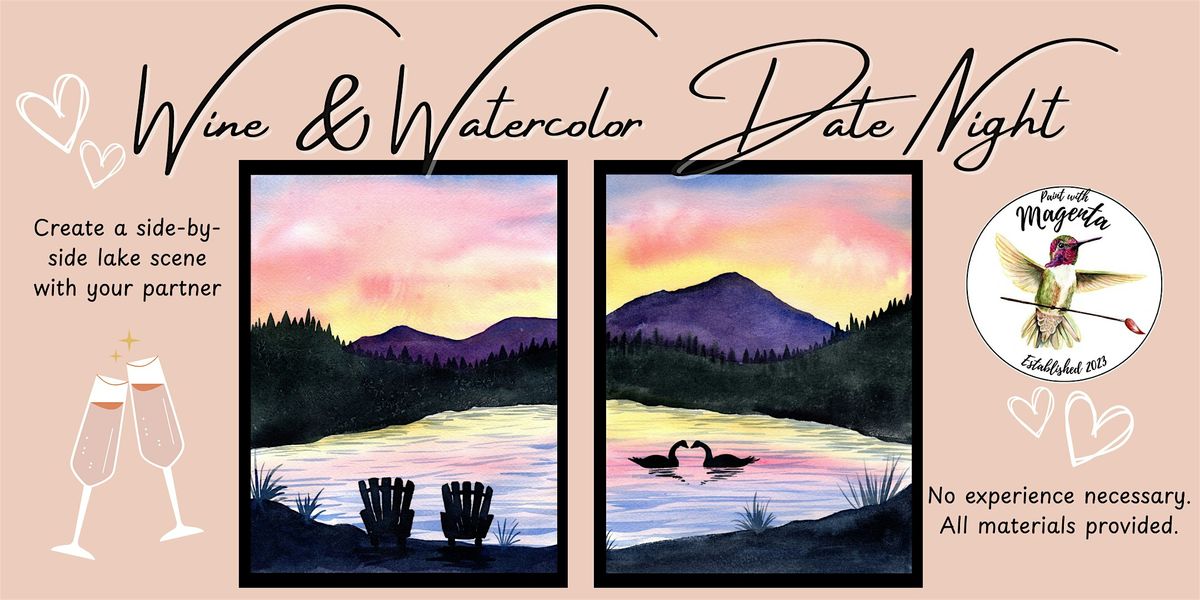 Valentines Wine & Watercolor at Chemeketa Cellars