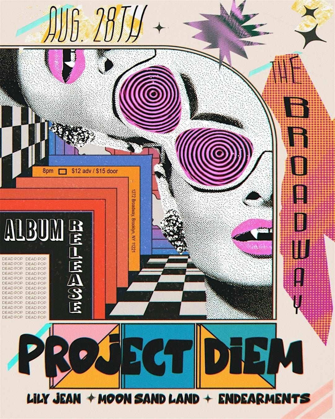 Project Diem (Album Release) w\/ Endearments, Moonsandland + Lily Jean
