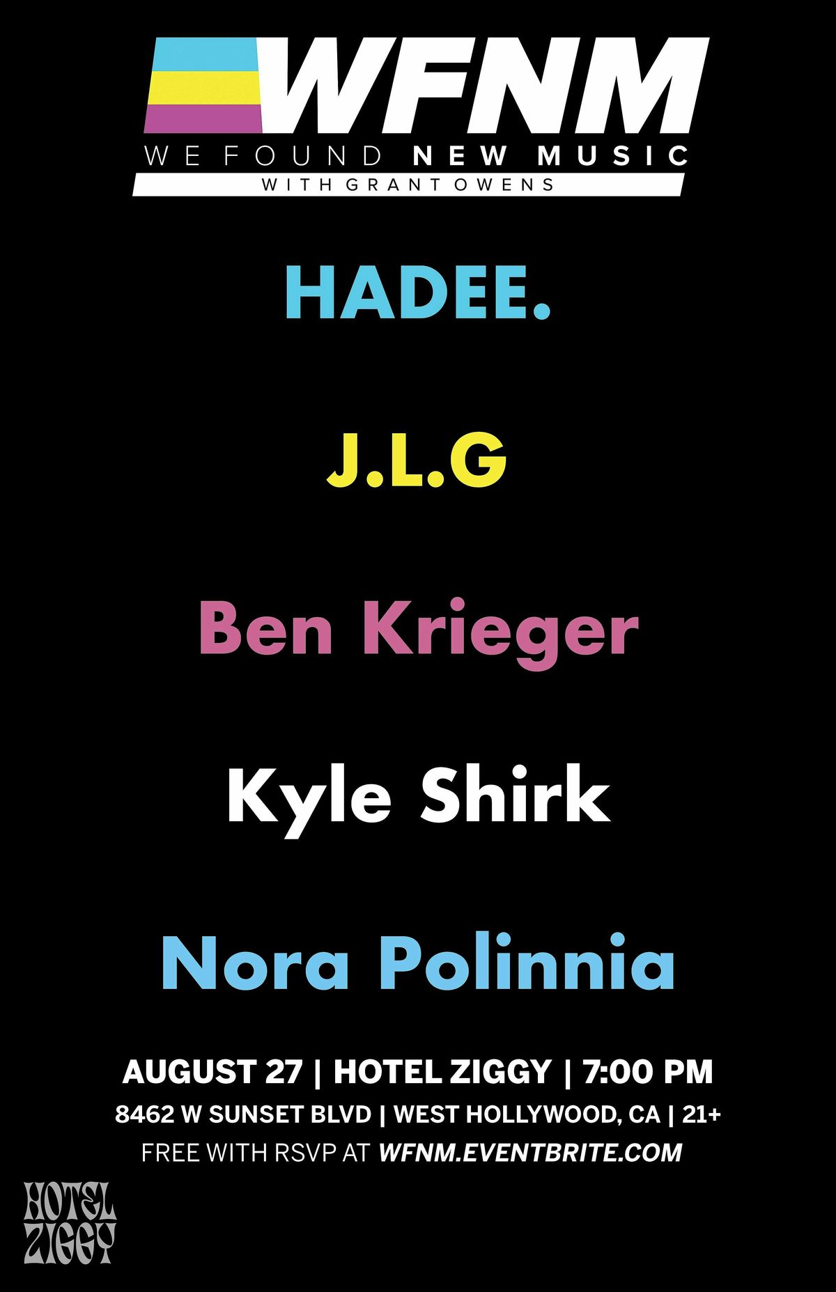 HADEE.,   J.L.G,  Ben Krieger,  Kyle Shirk,  Nora Polinnia