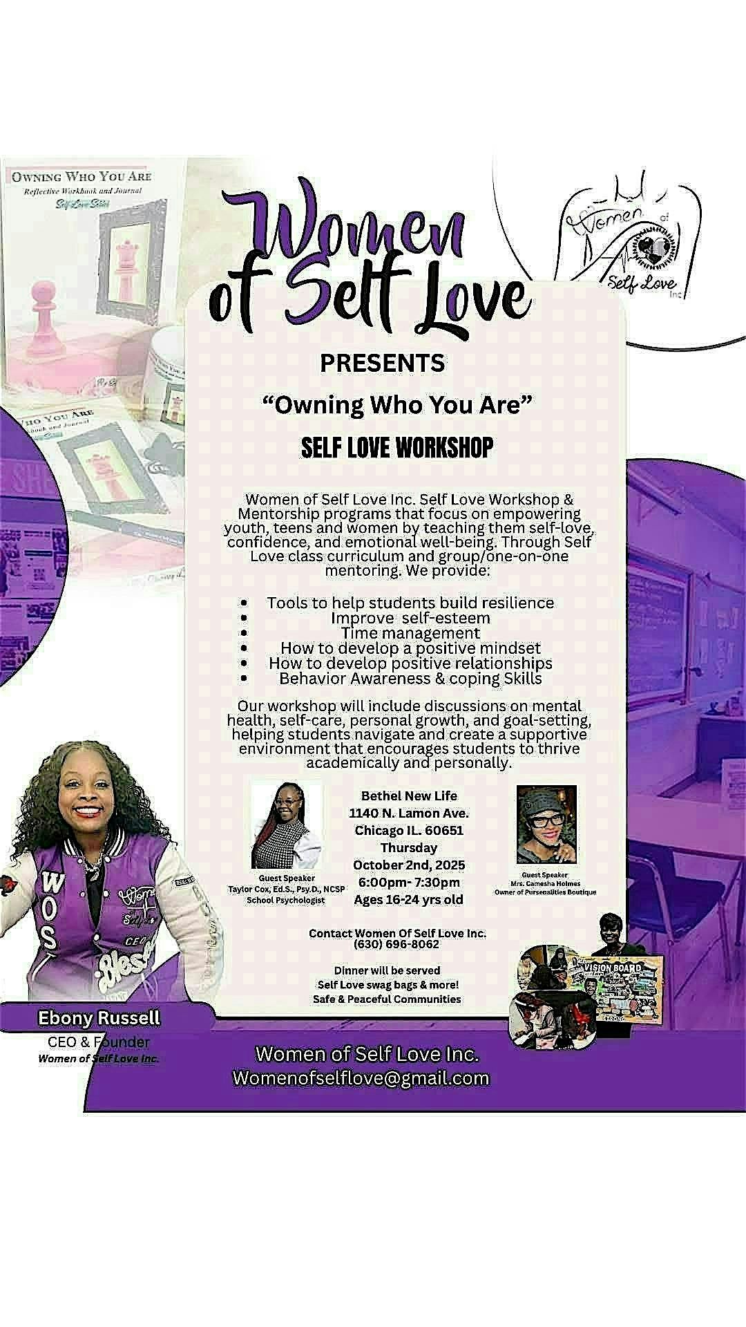 Women Of Self Love Inc. Owning Who You Are Self Love Workshop