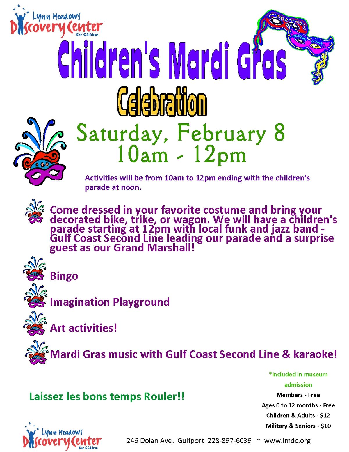 LMDC Children's Mardi Gras Celebration