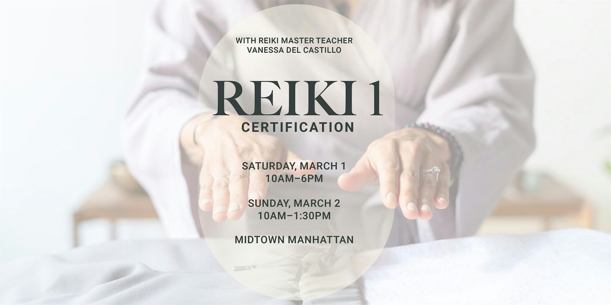 Usui Reiki Level 1 Certification