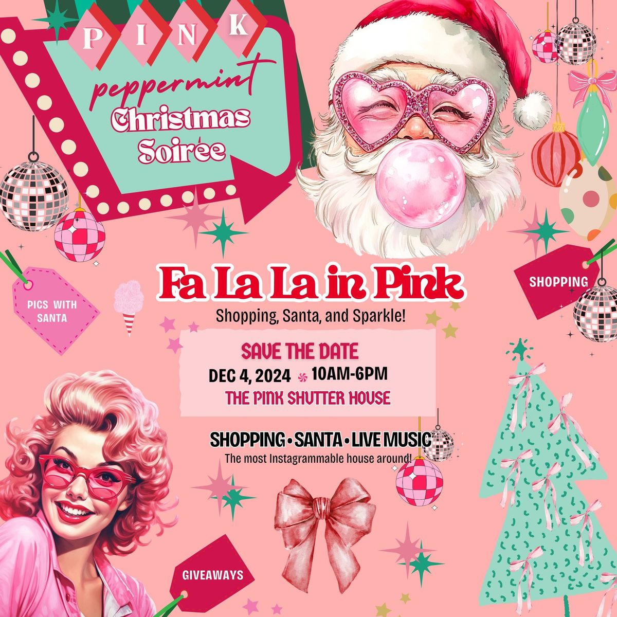 Pink Peppermint Christmas Soir\u00e9e