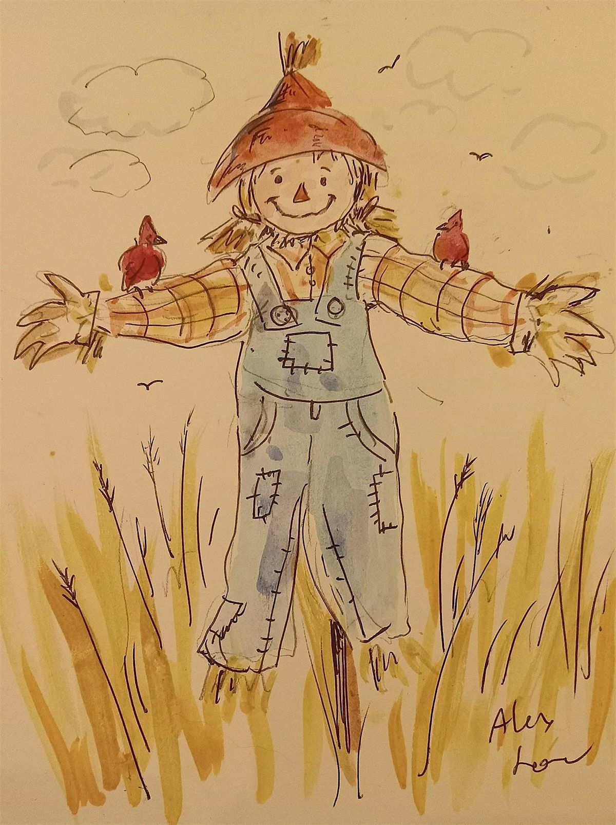 Sketching Scarecrows