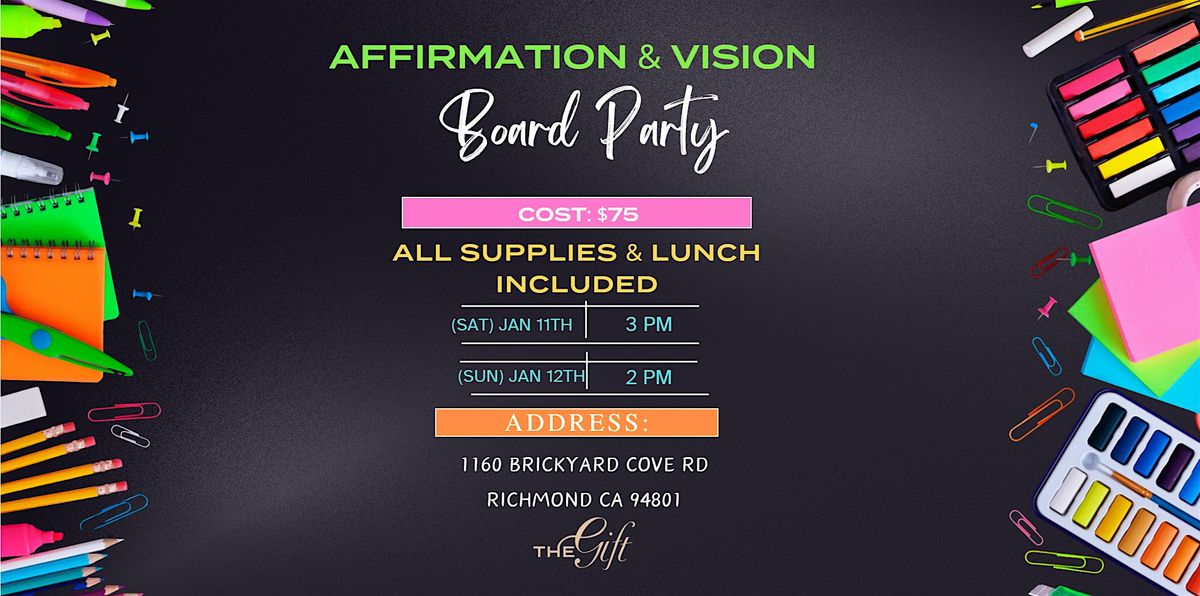 2025 Affirmation Vision Board Workshop