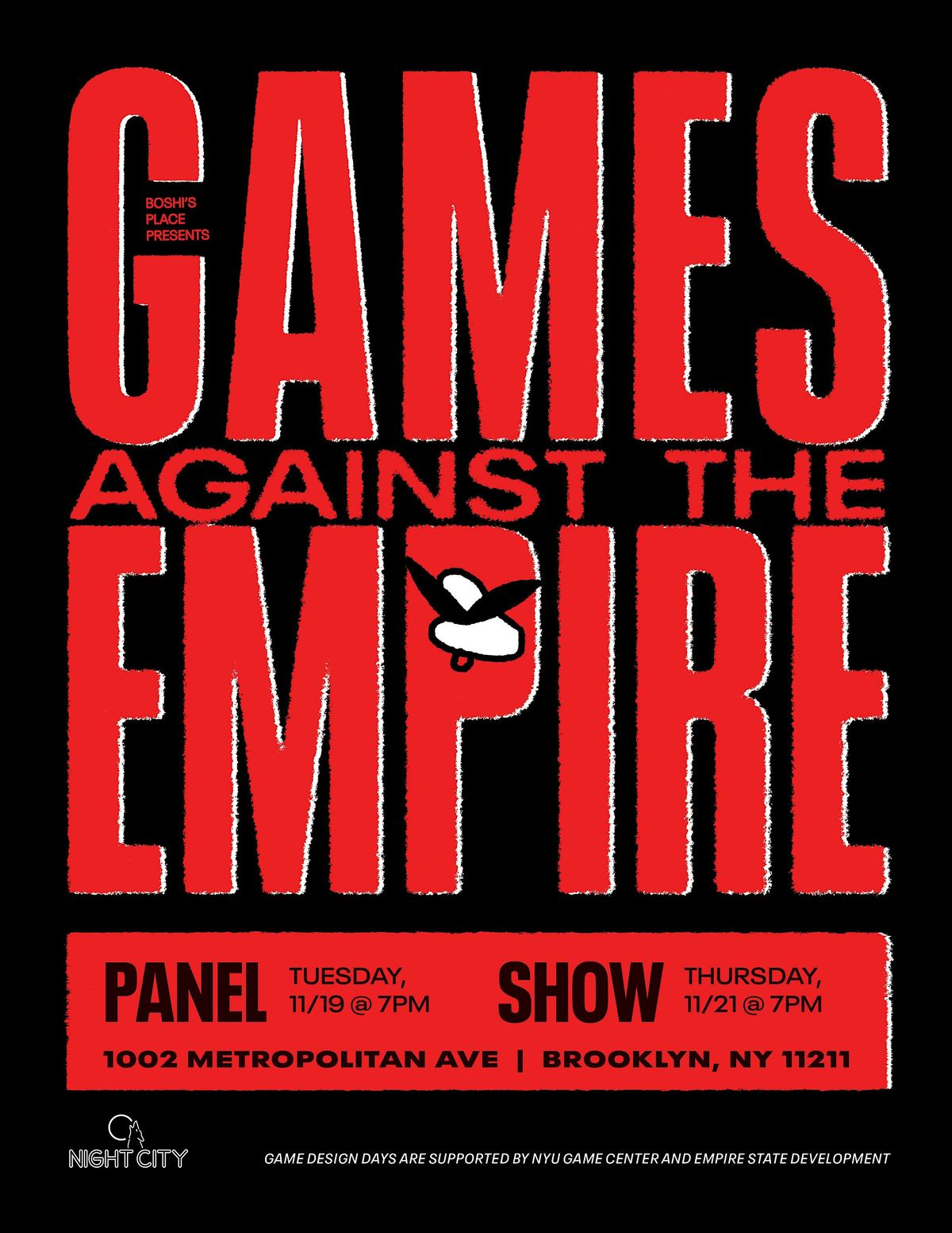 games against the empire panel (boshi's x Night City Games)