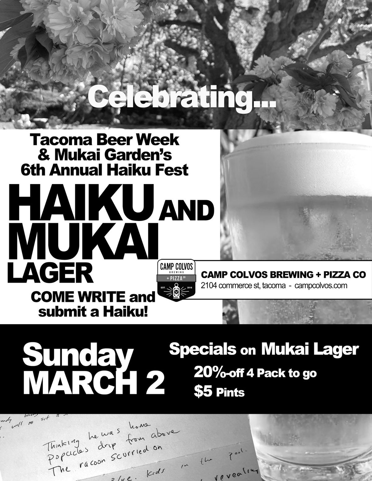 Tacoma Beer Week: Haiku and Mukai Lager