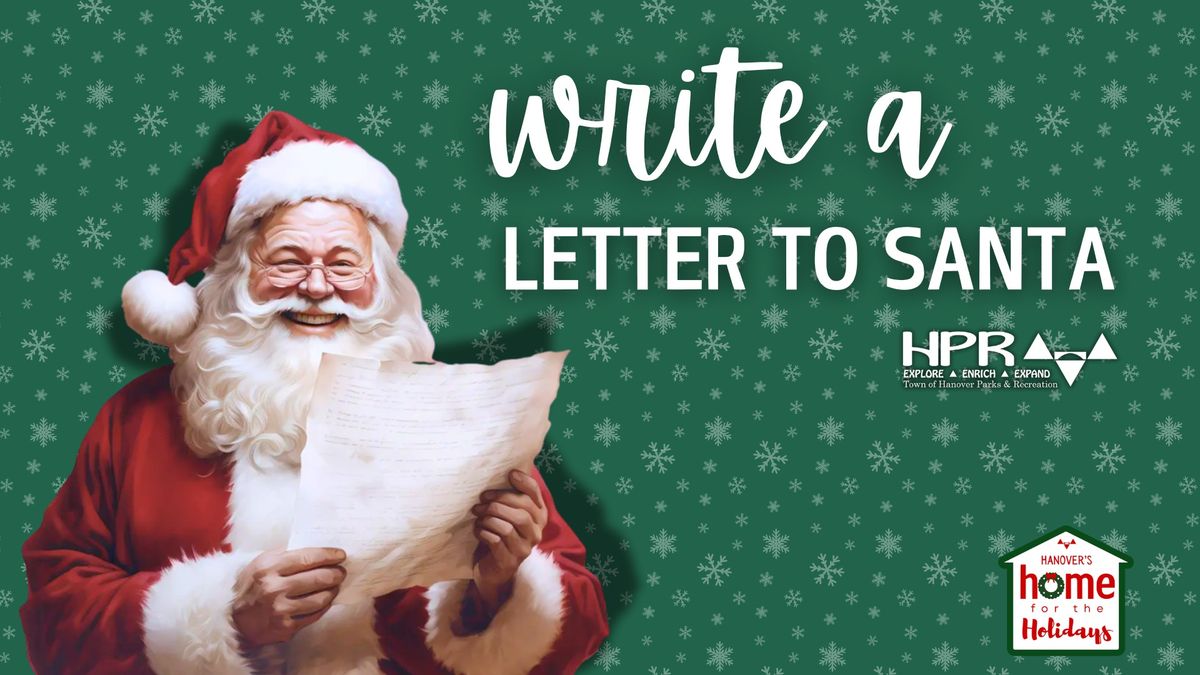 Write A Letter To Santa!