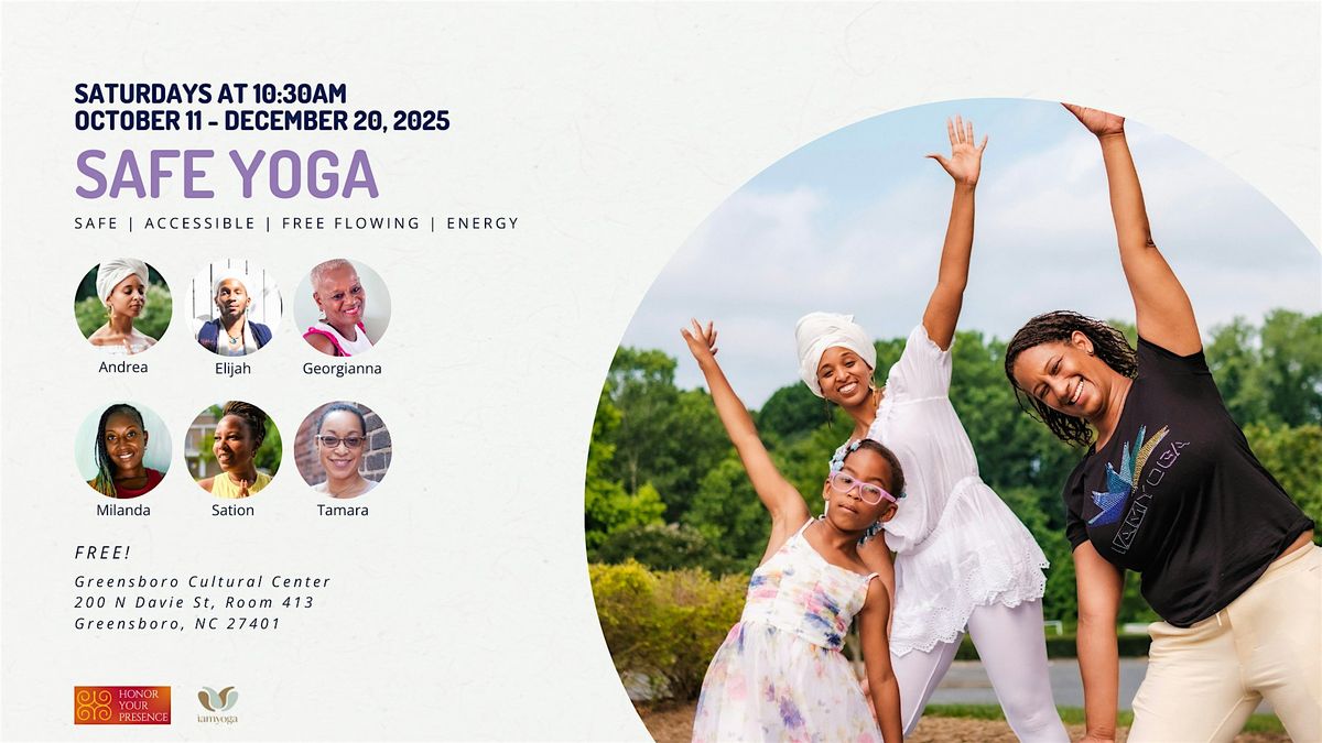 FREE-in-person SAFE Yoga in Greensboro